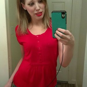 Cute red blouse